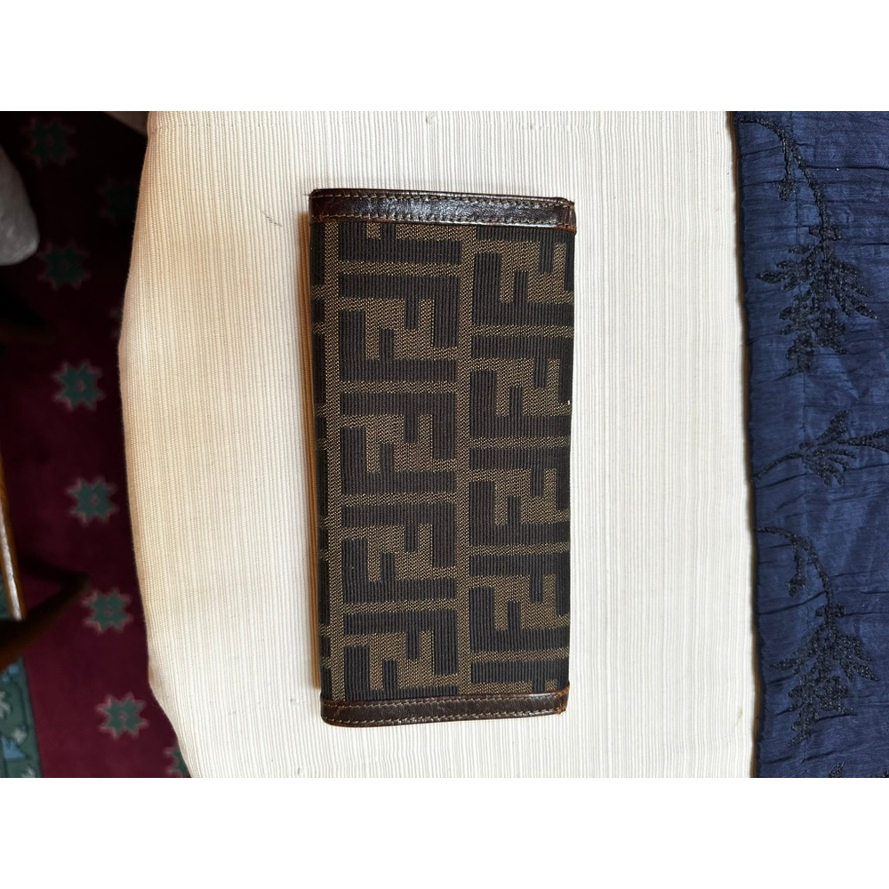 Fendi Black and Brown Monogram Wallet - Picture 6 of 14